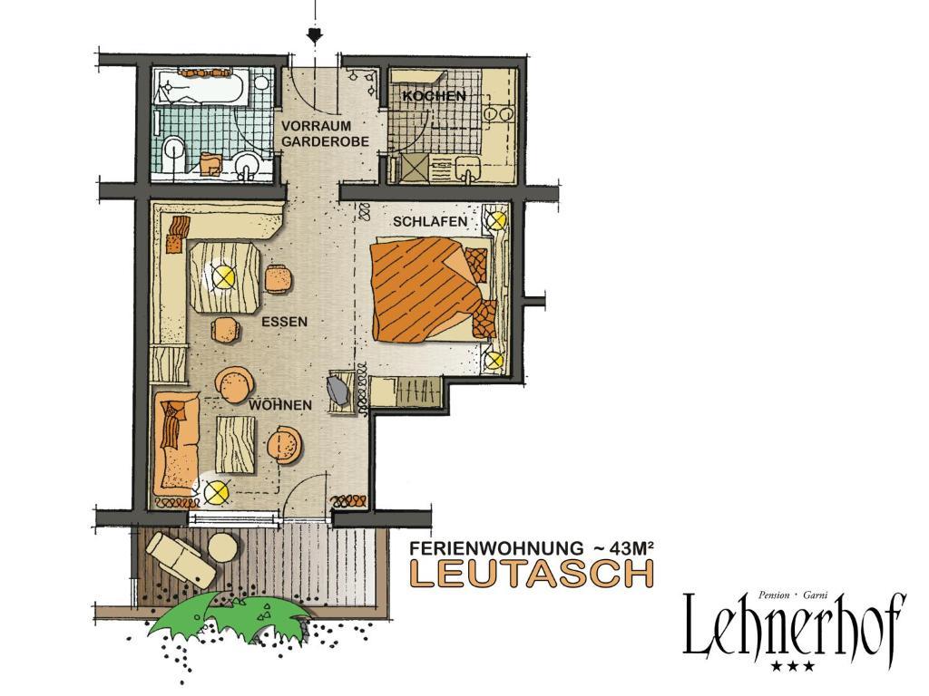 Pension Lehnerhof Leutasch Pokój zdjęcie